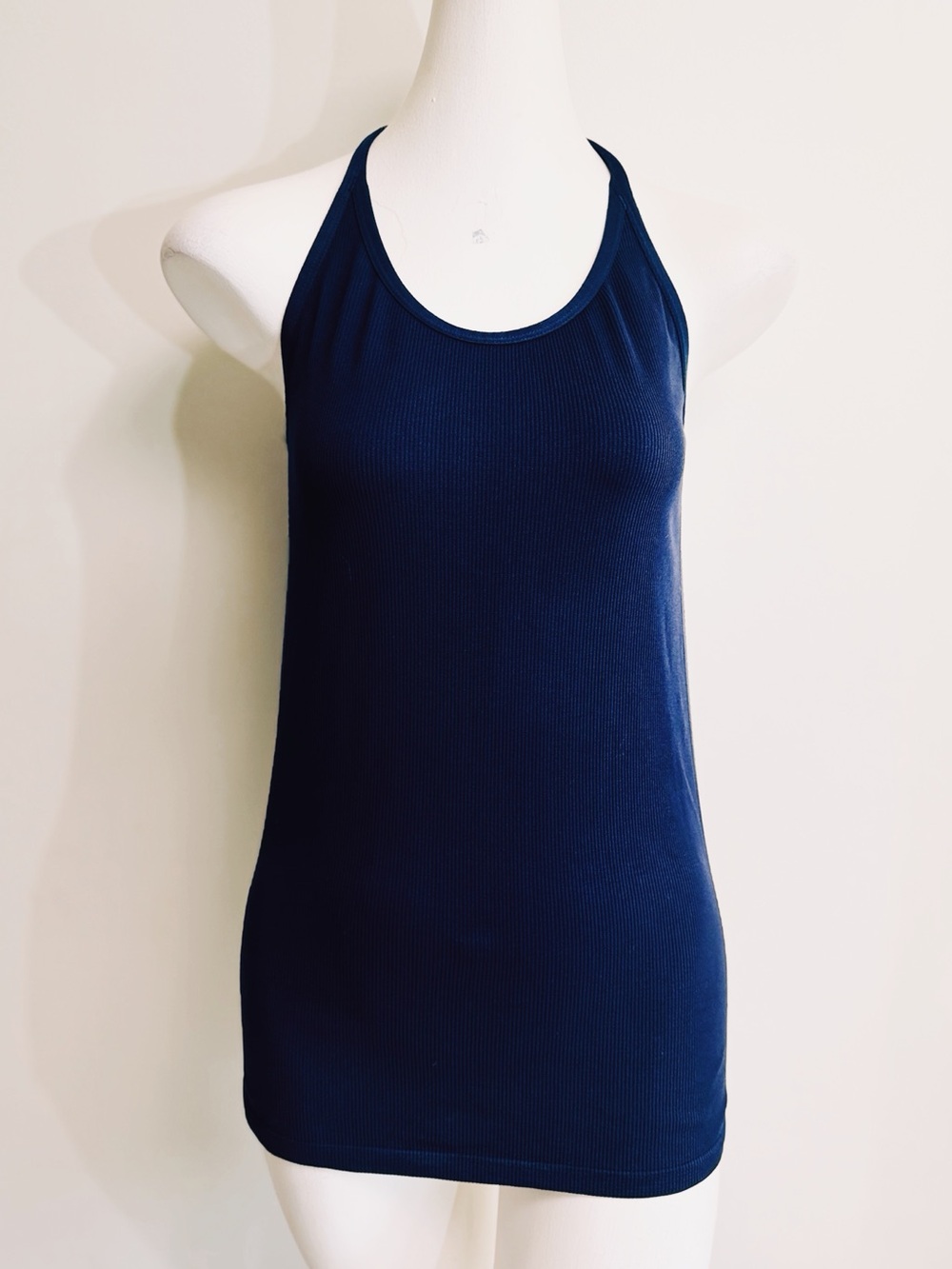 Lole Ribbed Racerback Active Tank Top – Women’s Medium – Navy – EUC
